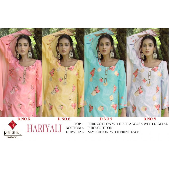 Tanishk Hariyali Pure Cambric Salwar Suits